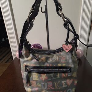LIKE NEW Dooney & Bourke Rainbow Zipper Shoulder Bag